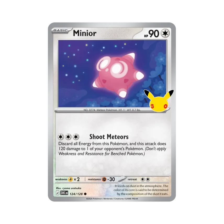 Minior C [30C 124/128] [EN] (Elite Trainer Box "30th Celebration")