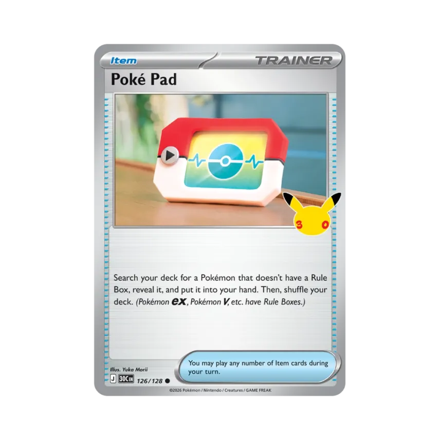 Poke Pad C [30C 126/128] [EN] (Elite Trainer Box "30th Celebration")