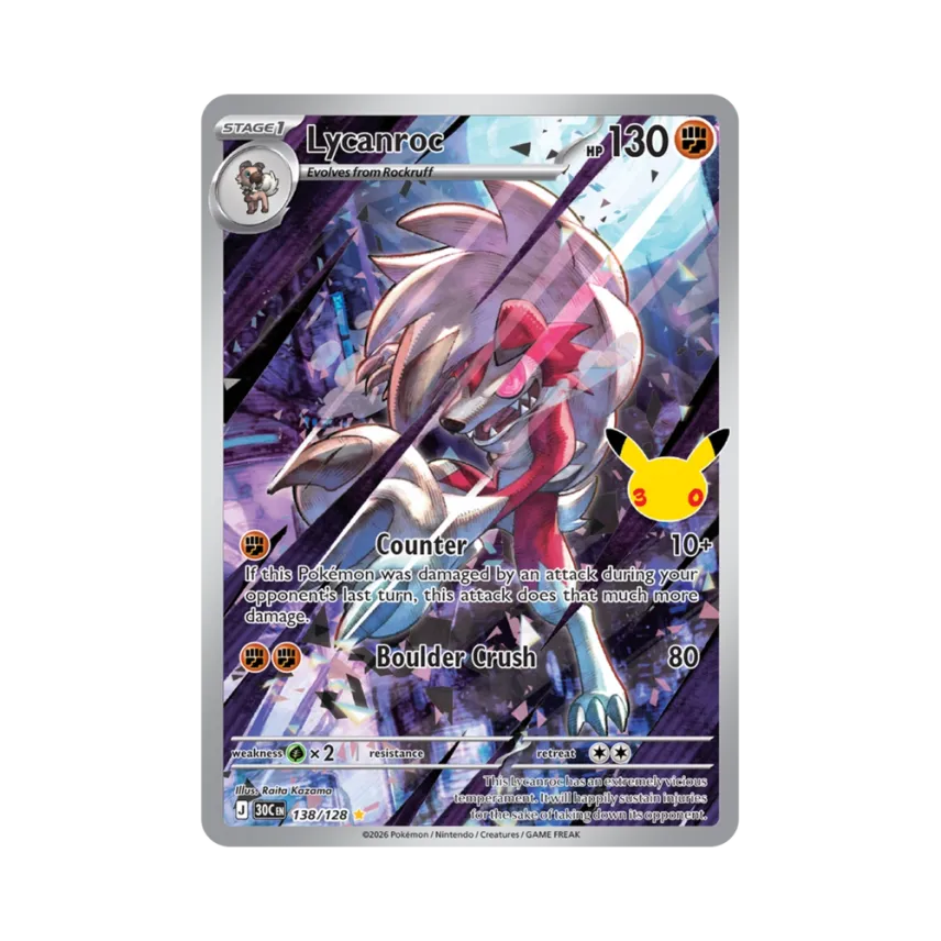 Lycanroc IR [30C 138/128] [EN] (Elite Trainer Box "30th Celebration")