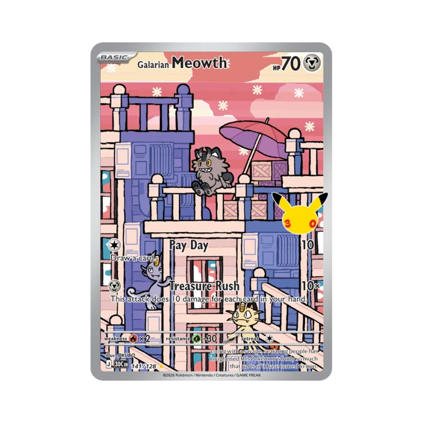 Galarian Meowth IR [30C 141/128] [EN] (Elite Trainer Box "30th Celebration")