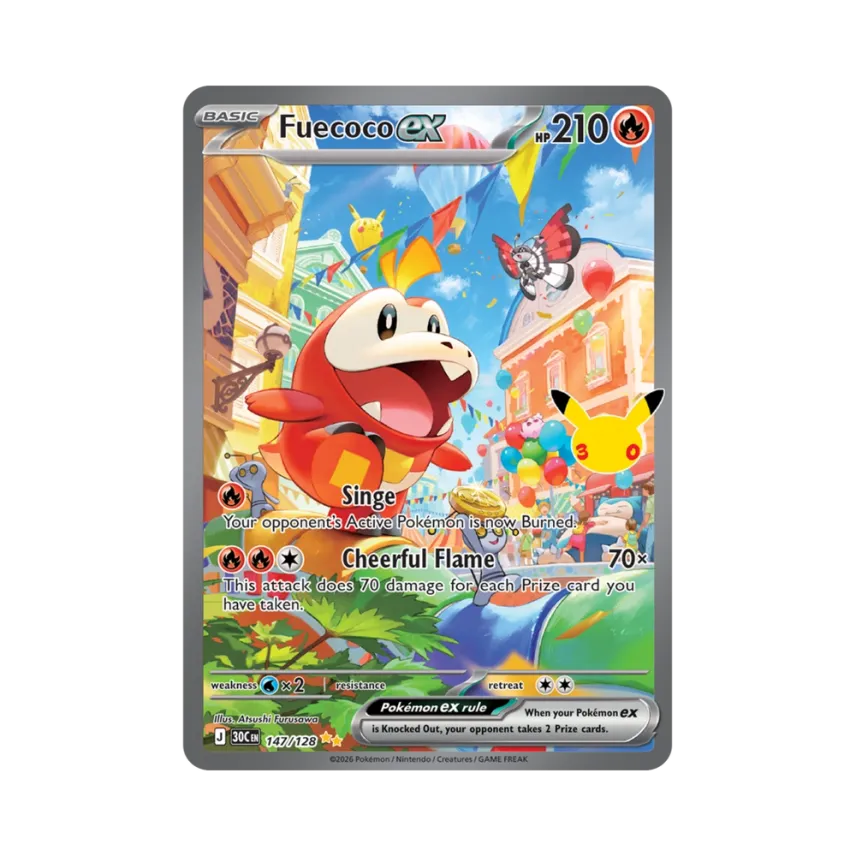 Fuecoco ex IR [30C 147/128] [EN] (Elite Trainer Box "30th Celebration")