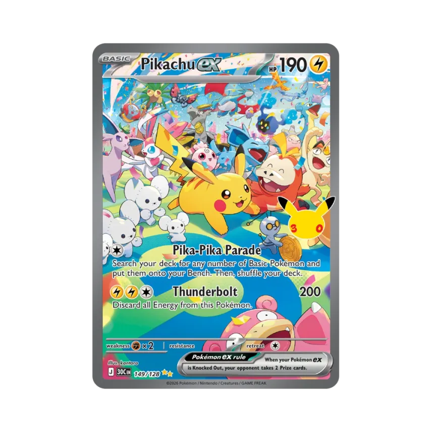 Pikachu ex SIR [30C 149/128] [EN] (Elite Trainer Box "30th Celebration")