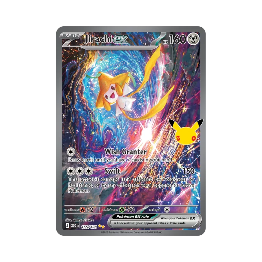 Jirachi ex SIR [30C 155/128] [EN] (Elite Trainer Box "30th Celebration")