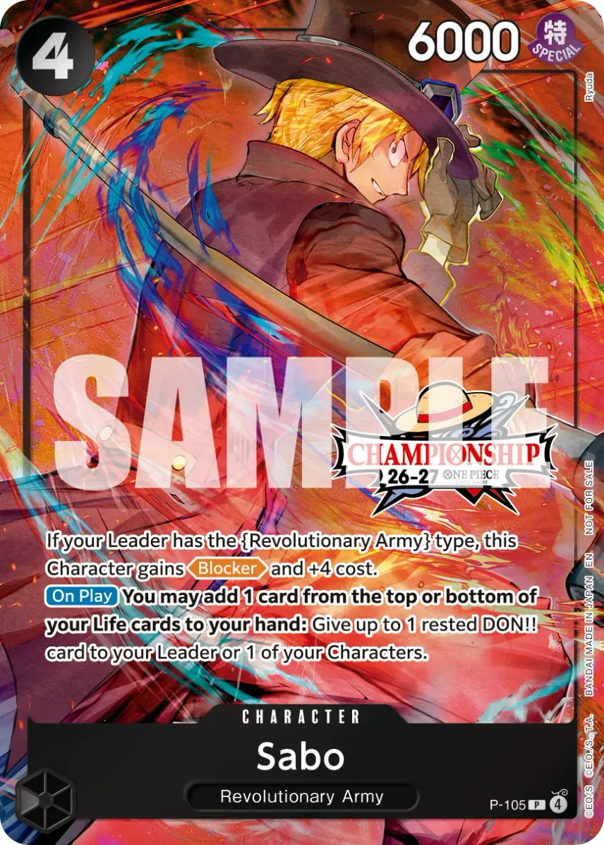 Sabo P [P-105] [EN] (Promotional Card "CS 26-27 Celebration Pack")