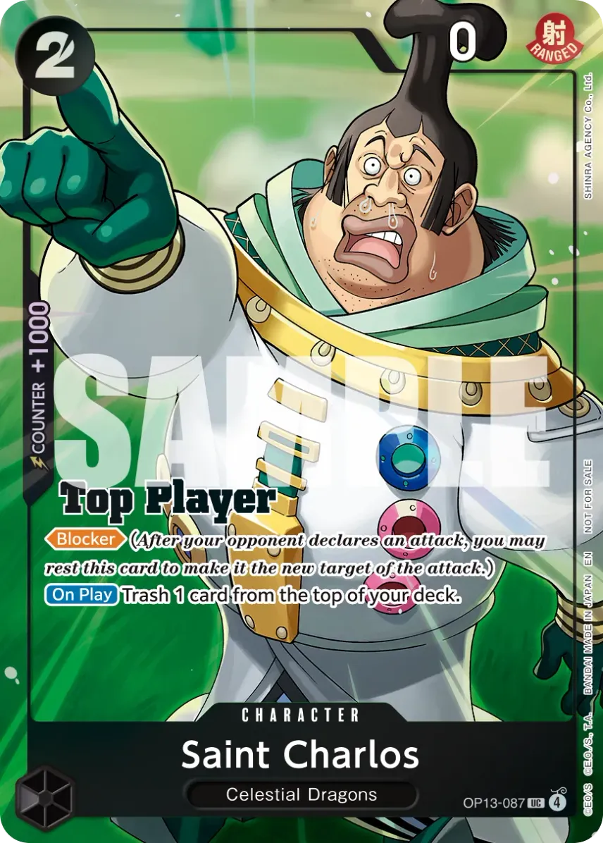 Saint Charlos UC [OP13-087] [EN] (Promotional Card "CS 26-27 Top Player Pack Vol.1")