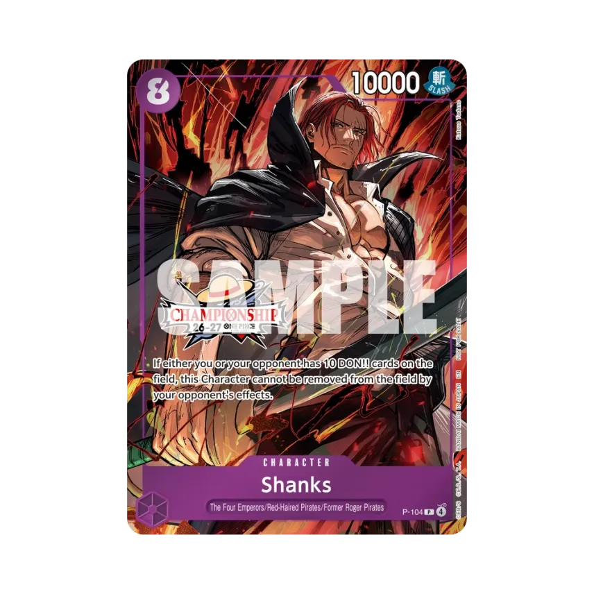 Shanks P [P-104] [EN] (Promotional Card "CS 26-27 Celebration Pack")