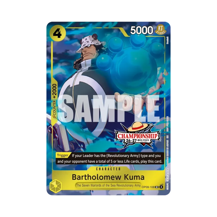 Bartholomew Kuma UC [OP09-108] [EN] (Promotional Card "CS 26-27 Celebration Pack")