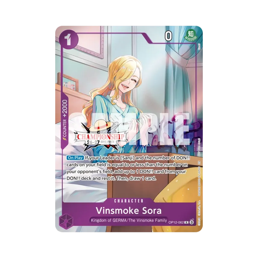 Vinsmoke Sora R [OP12-062] [EN] (Promotional Card "CS 26-27 Celebration Pack")