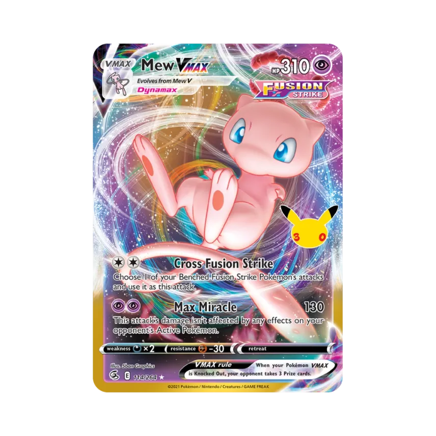 Mew VMAX [264-30TH-CELEBRATION 114/264] [EN] (Elite Trainer Box "30th Celebration")