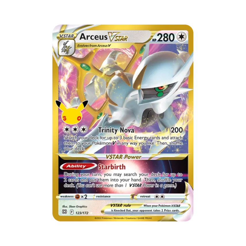 Arceus VSTAR [172-30TH-CELEBRATION 123/172] [EN] (Elite Trainer Box "30th Celebration")