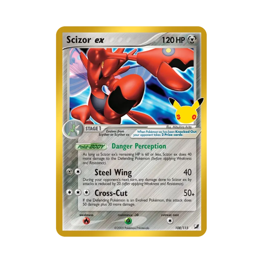 Scizor ex [115-30TH-CELEBRATION 108/115] [EN] (Elite Trainer Box "30th Celebration")