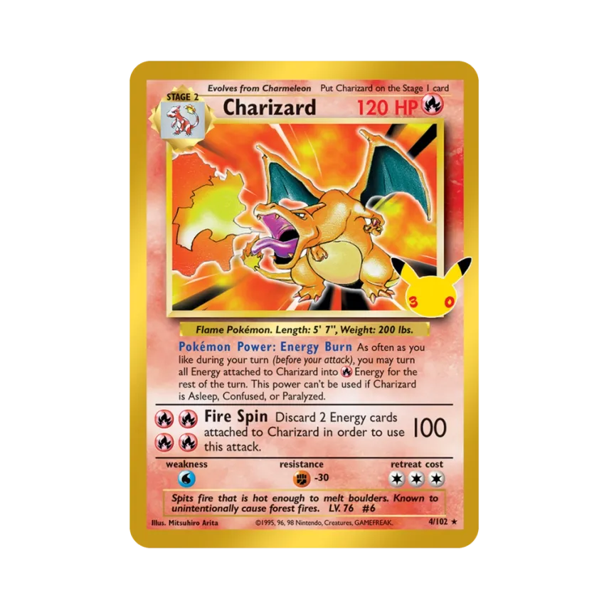 Charizard [102-30TH-CELEBRATION 4/102] [EN] (Elite Trainer Box "30th Celebration")