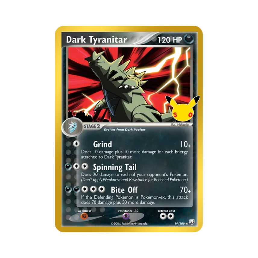 Dark Tyranitar [109-30TH-CELEBRATION 19/109] [EN] (Elite Trainer Box "30th Celebration")