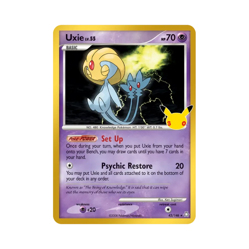Uxie [146-30TH-CELEBRATION 43/146] [EN] (Elite Trainer Box "30th Celebration")