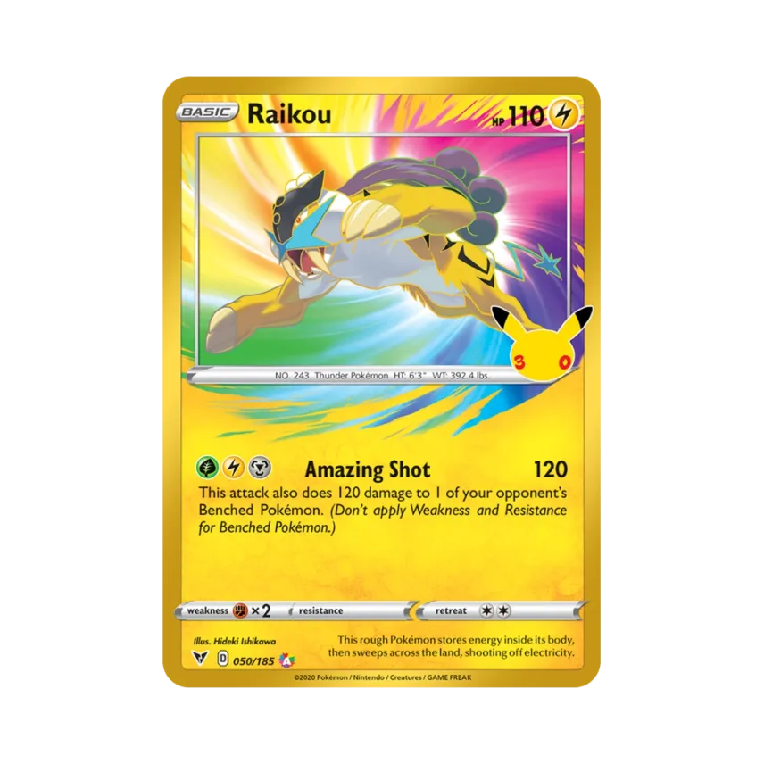 Raikou [185-30TH-CELEBRATION 050/185] [EN] (Elite Trainer Box "30th Celebration")