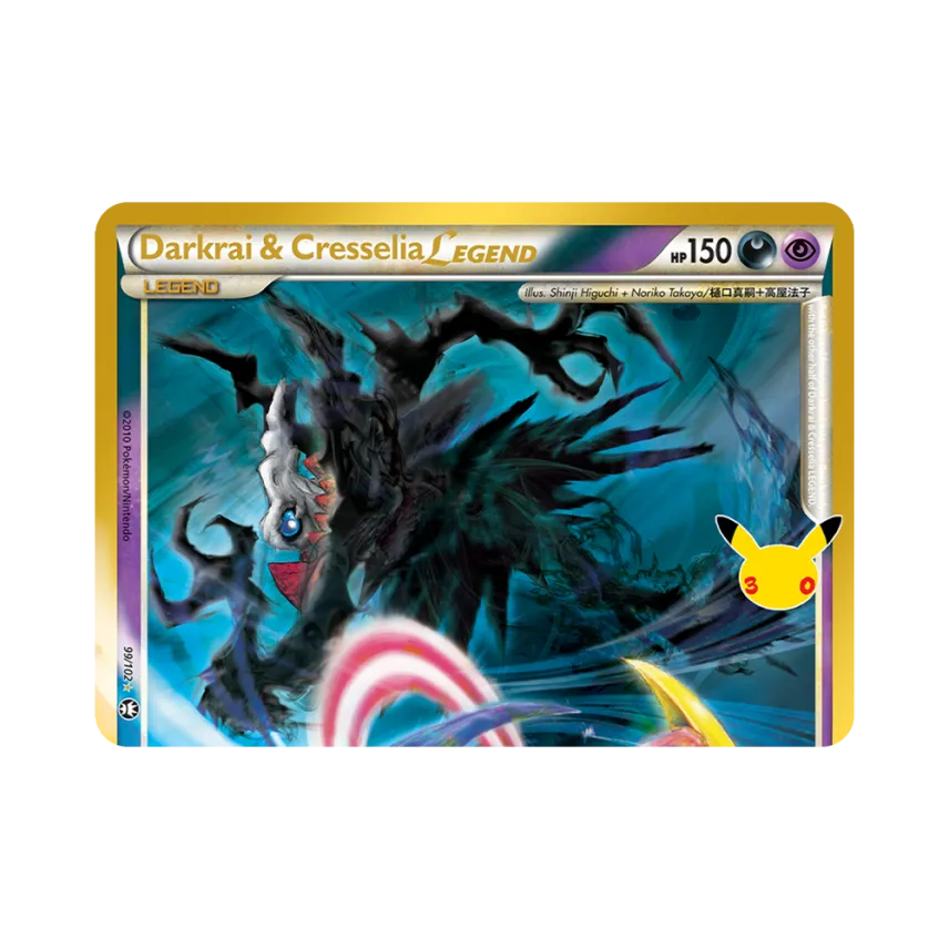 Darkrai & Cresselia LEGEND [102-30TH-CELEBRATION 99/102] [EN] (Elite Trainer Box "30th Celebration")