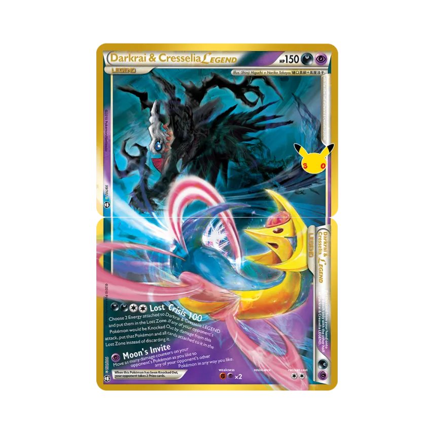 Darkrai & Cresselia LEGEND 2 Piece Set [99-100/102-30TH-CELEBRATION] [EN] (Elite Trainer Box "30th Celebration")
