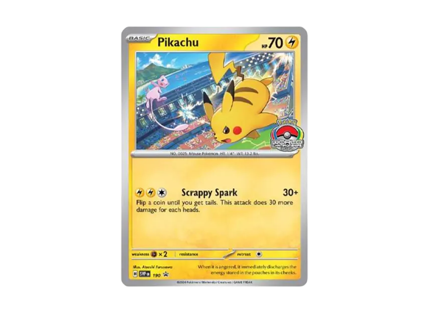 Pikachu P [SVP 190] [EN] (Promotional Cards "World Championships 2024")