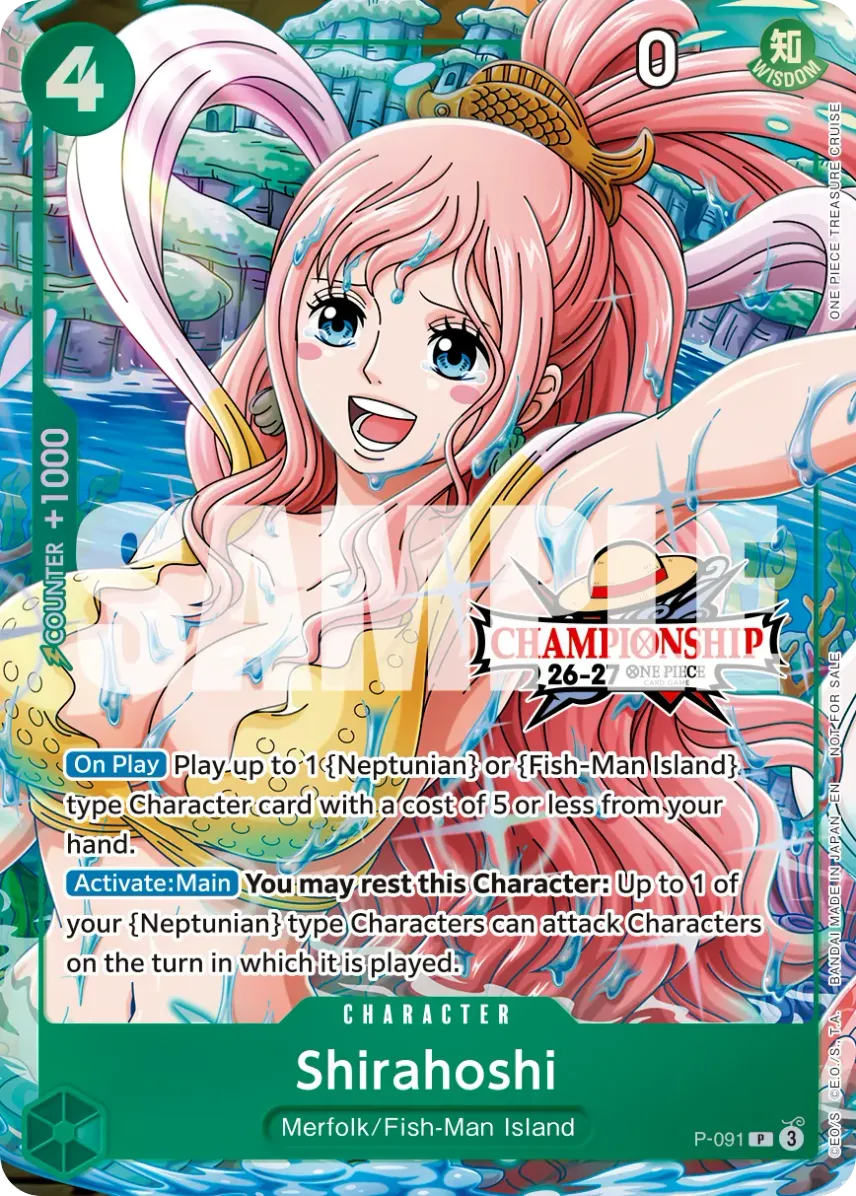 Shirahoshi P [P-091] [EN] (Promotional Card "CS 26-27 Event Pack Finalist Ver.")