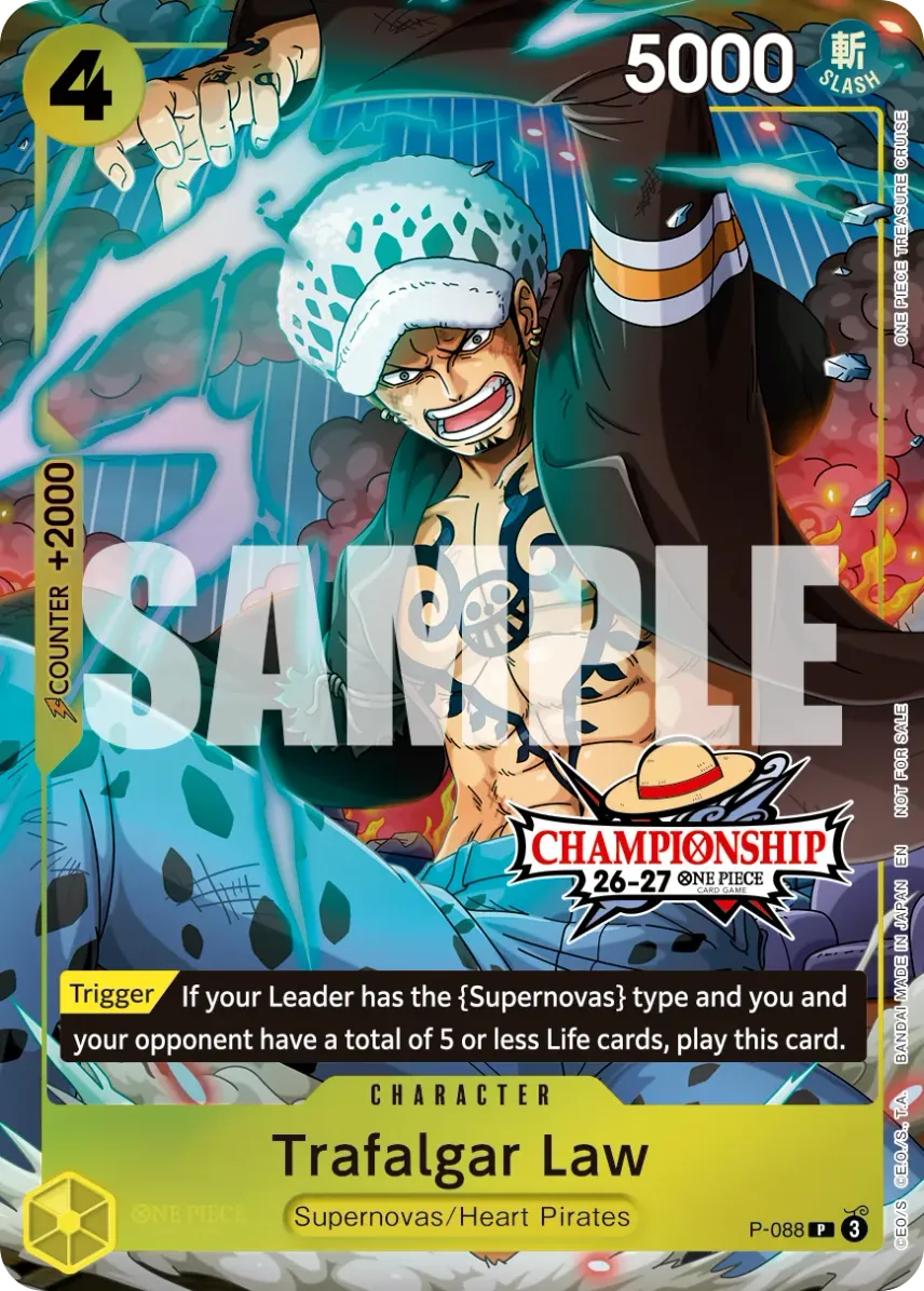 Trafalgar Law P [P-088] [EN] (Promotional Card "CS 26-27 Event Pack Finalist Ver.")