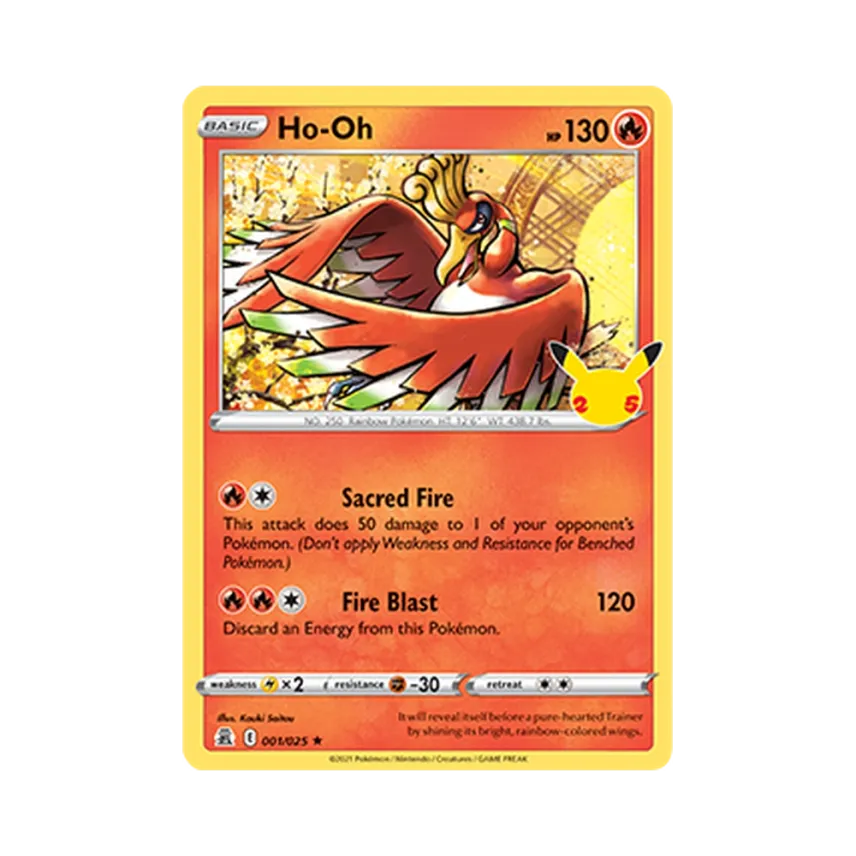 Ho-Oh R [SWORD-SHIELD-CELEBRATIONS 001/025] [EN] (Sword & Shield "Celebrations")
