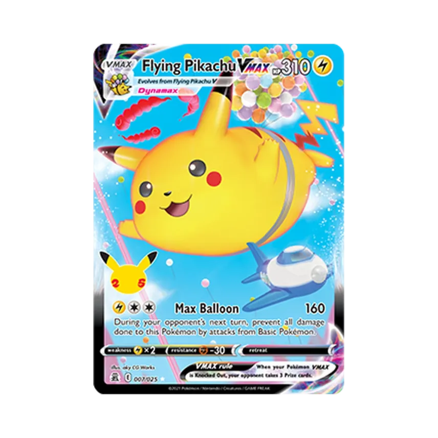 Flying Pikachu VMAX R : Holo [SWORD-SHIELD-CELEBRATIONS 007/025] [EN] (Sword & Shield "Celebrations")