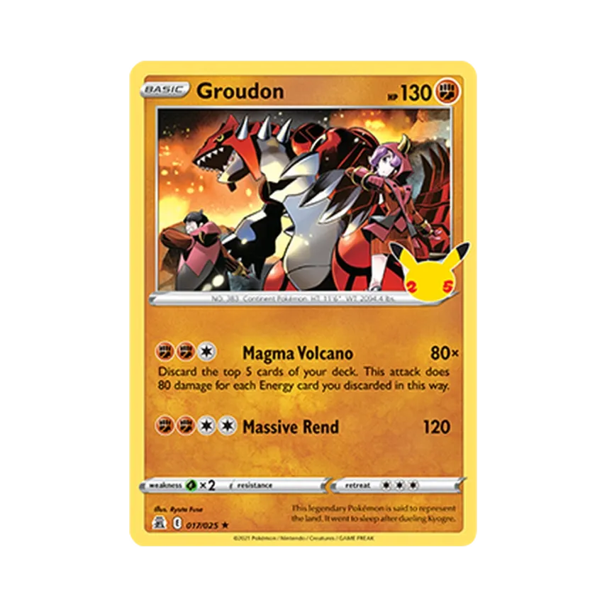 Groudon R [SWORD-SHIELD-CELEBRATIONS 017/025] [EN] (Sword & Shield "Celebrations")