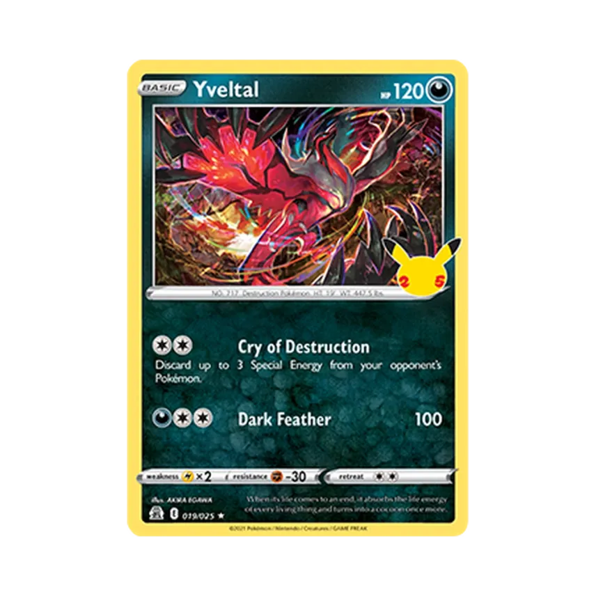 Yveltal R [SWORD-SHIELD-CELEBRATIONS 019/025] [EN] (Sword & Shield "Celebrations")
