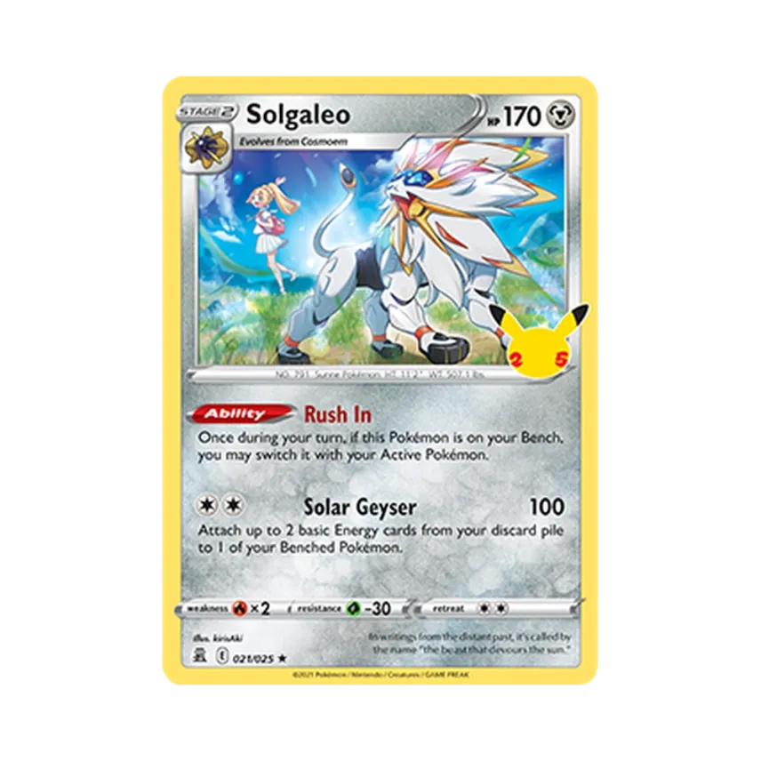 Solgaleo R [SWORD-SHIELD-CELEBRATIONS 021/025] [EN] (Sword & Shield "Celebrations")