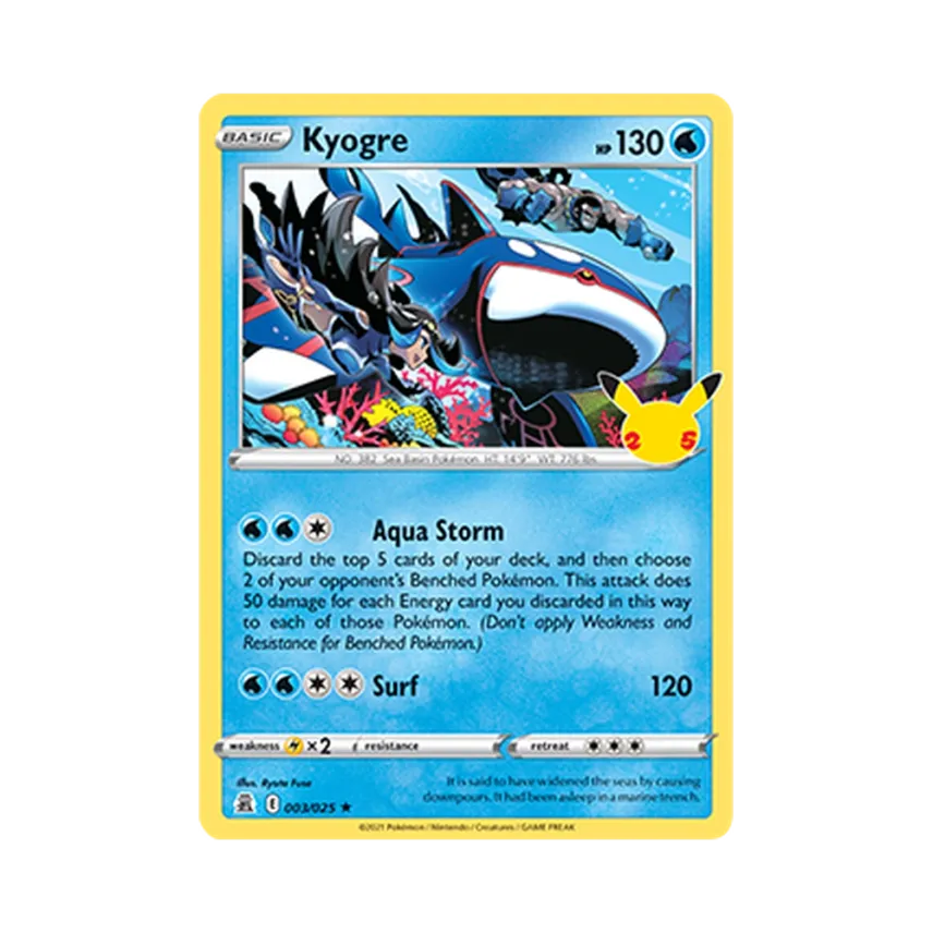 Kyogre R [SWORD-SHIELD-CELEBRATIONS 003/025] [EN] (Sword & Shield "Celebrations")