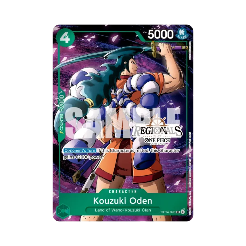 Kouzuki Oden UC [OP14-026] [EN] (Promotional Card "Regional Participation Pack 2026 Vol.2")