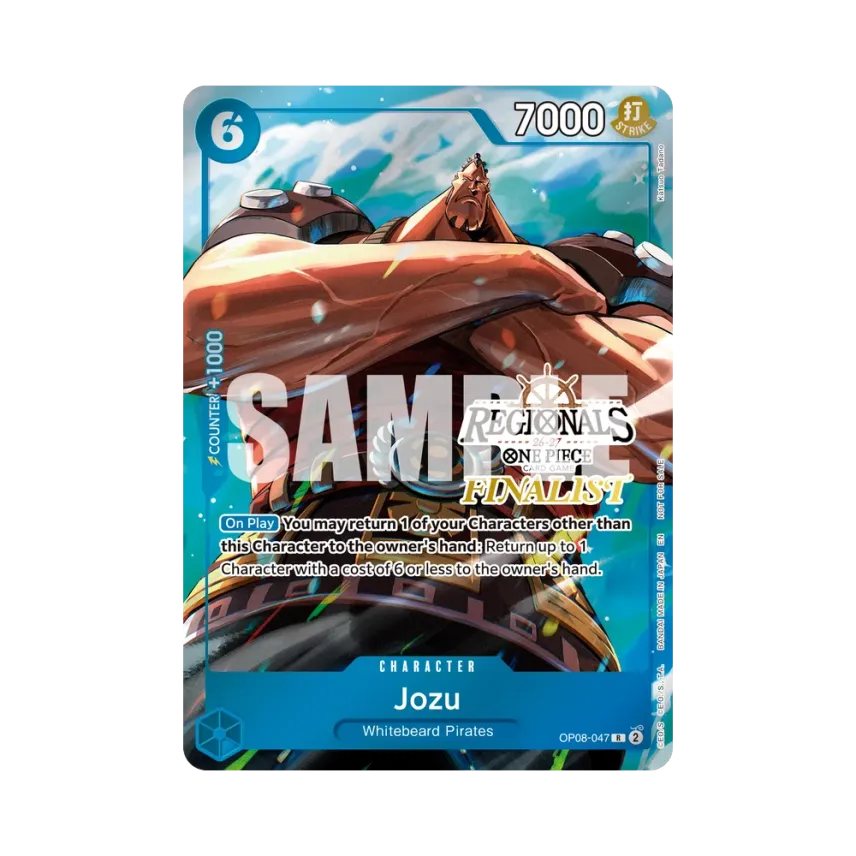 Jozu R : Finalist [OP08-047] [EN] (Promotional Card "Championship 26-27 Regionals Season 2")