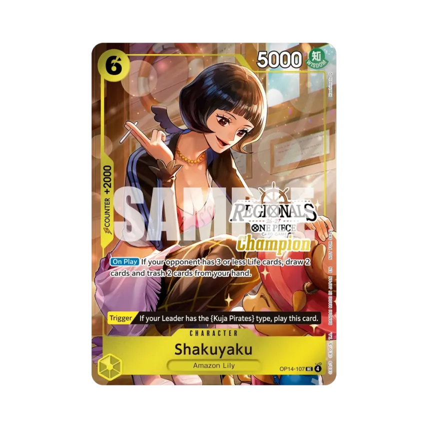 Shakuyaku UC : Champion [OP14-107] [EN] (Promotional Card "Championship 26-27 Regionals Season 2")