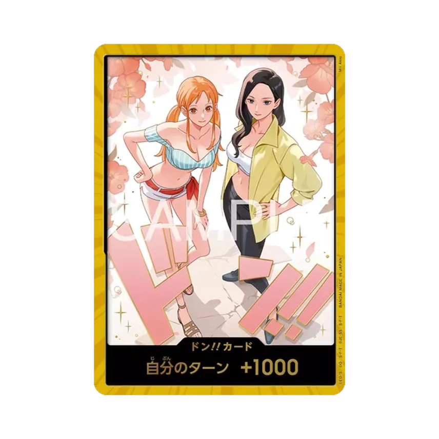 DON!! Card (Nami & Robin) :Super Parallel :Opened(Extra Booster "ONEPIECE HEROINES PRECIOUS BOX ") [EN]