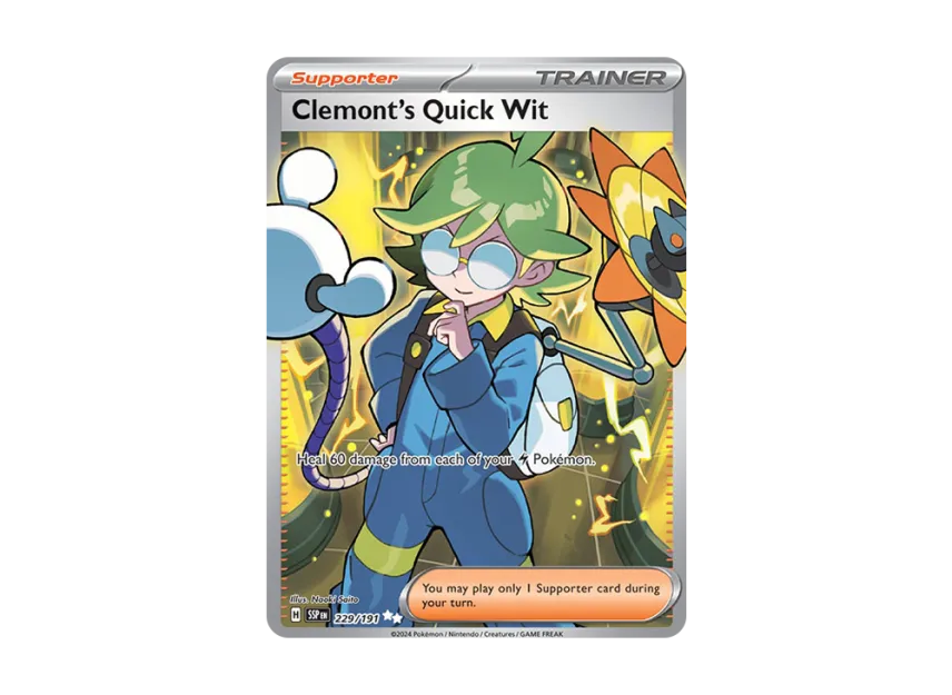 Clemont's Quick Wit UR [SSP 229/191] [EN] (Scarlet & Violet "Surging Sparks")