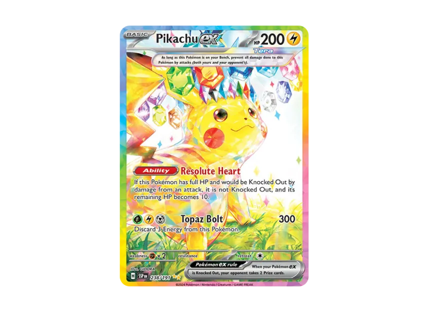 Pikachu ex SIR [SSP 238/191] [EN] (Scarlet & Violet "Surging Sparks")