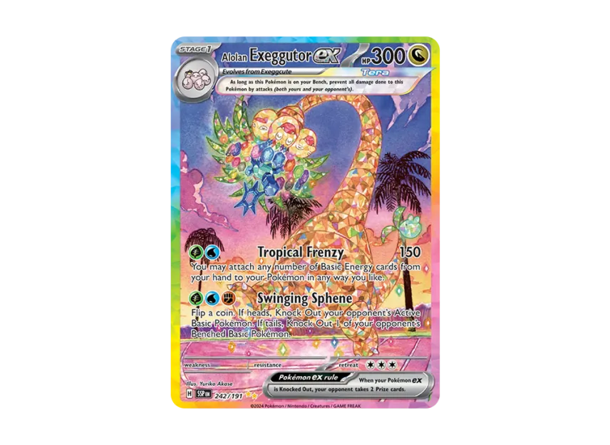 Alolan Exeggutor ex SIR [SSP 242/191] [EN] (Scarlet & Violet "Surging Sparks")